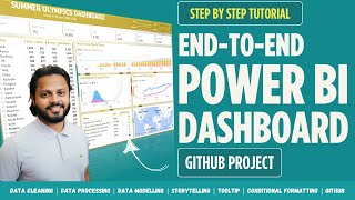 POWER BI Full Project - Olympics Dashboard | From Scoping to Sharing on GitHub and LinkedIn