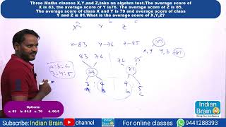 Averages/GMAT/CAT/GATE/APTITUDE/REASONING/MATHEMATICS/Narsing sir/Indian Brain/ssc/cgl/bank/police/