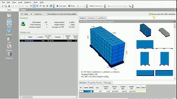 CubeMaster - Analyzing pallet configuration of multiple sizes