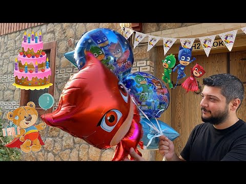 Peri’nin doğum gününe hazırlık | Süsleme Yaş pasta Uçan Balon alışverişi | Eğlenceli çocuk videoları
