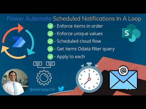 Power Automate Scheduled Notifications In A Loop @DanielChristian19