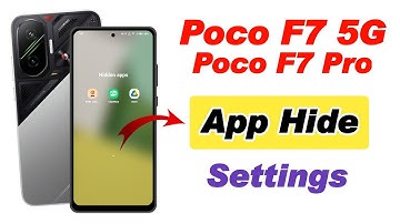 How to hide apps in poco F7 5g !! Poco F7 5g me app hide kaise kare !! Poco F7 5g app hide settings