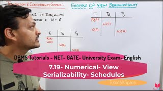 7.19- (Eng) Numerical- View Serializability In DBMS | Serializability in DBMS | Complete Syllabus