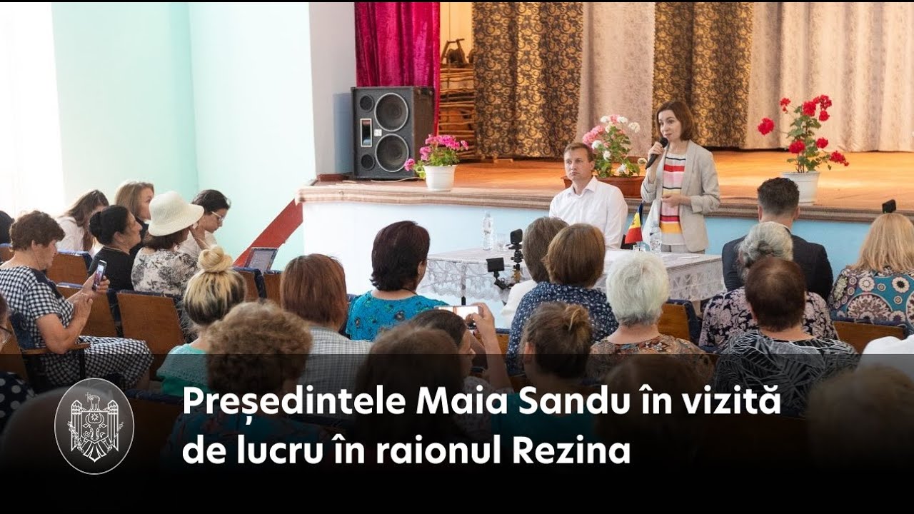 Președintele Maia Sandu în vizită de lucru în raionul Rezina
