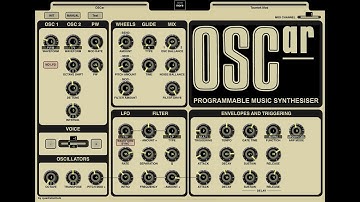 iPad MIDI Designer Layout for Oxford Synthesiser Company OSCar (Tauntek Mod)