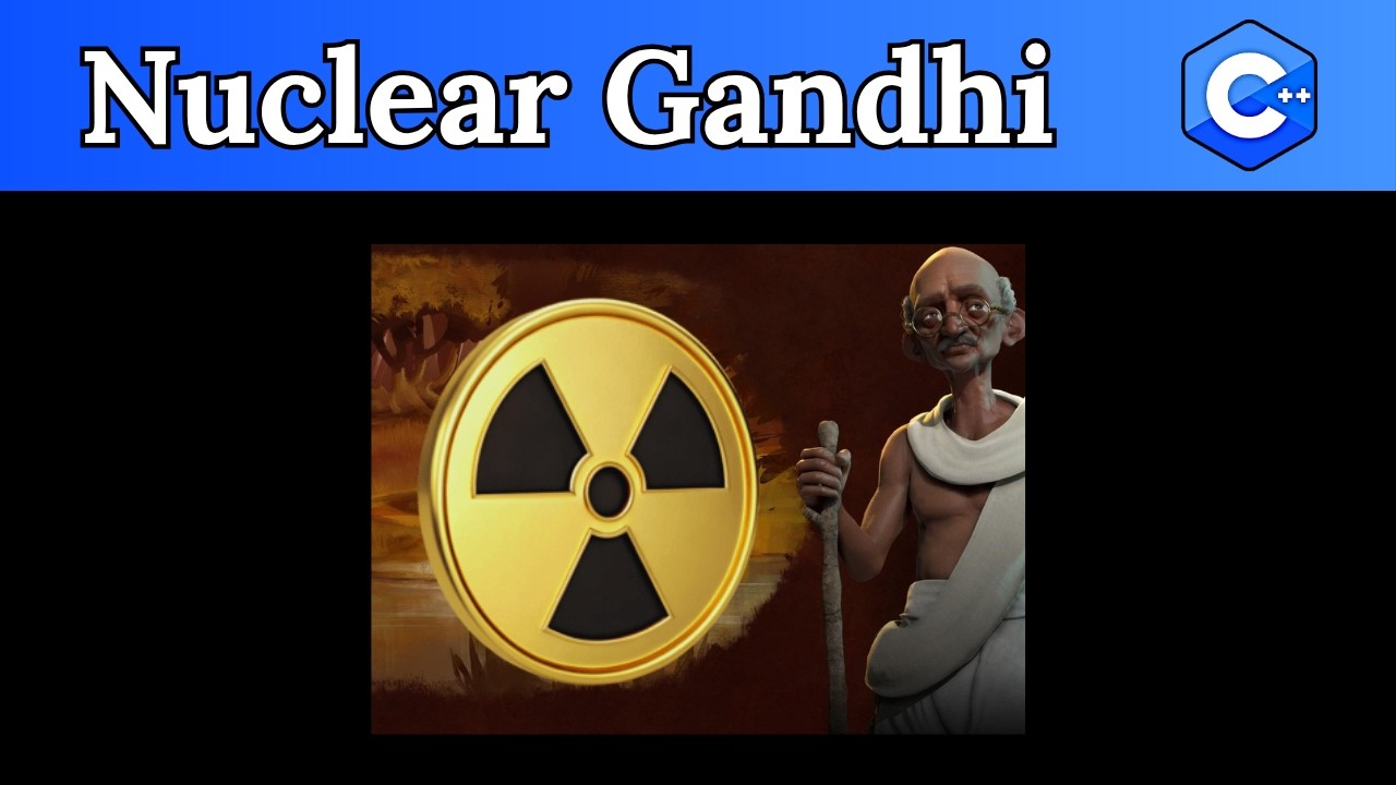 Why Does Gandhi Nuke You in Civ | C++ Urban Legend - YouTube