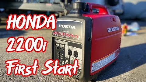 Honda 2200i generator unboxing and first starting
