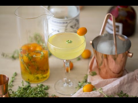 How to Make a Kumquat Gimlet