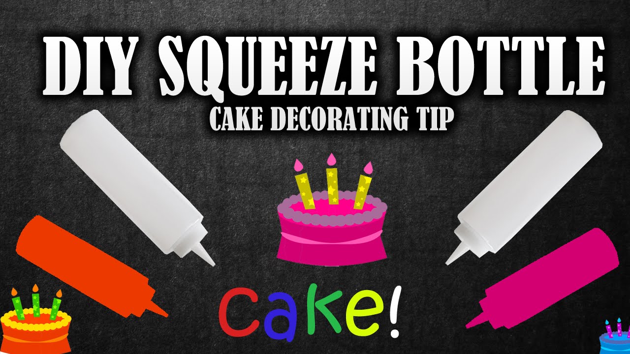 Simple Life Hack making the Squeeze Bottle Use for decorating