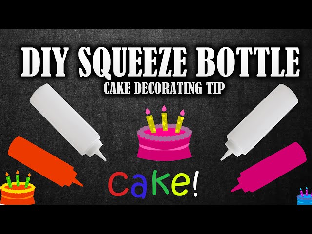 Why we use Condiment Squeeze Bottles for Cake Decorating [ Cake Decorating  For Beginners ] 