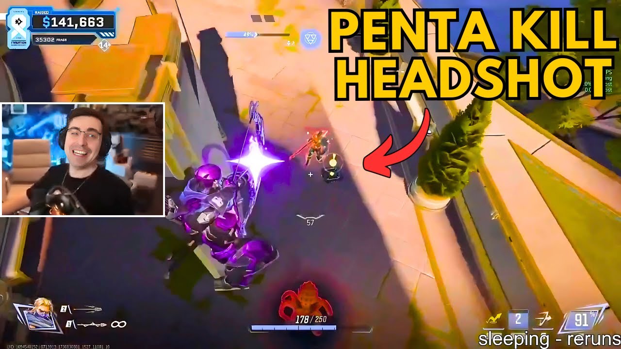 Shroud Penta Kill Headshot With Hawkeye - Marvel Rivals Daily Clips Ep 12