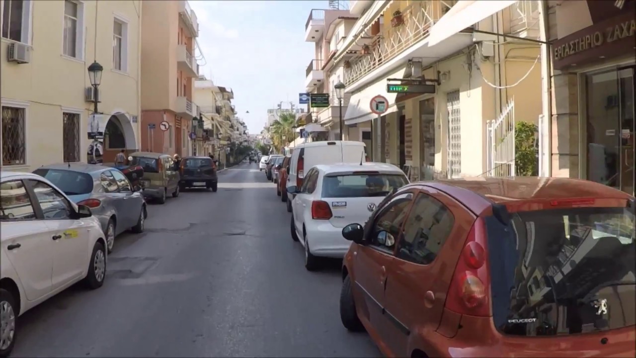 Driving in Zakynthos town, Zakynthos, Greece