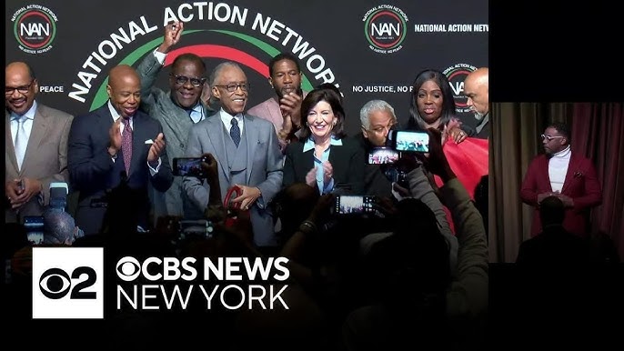 Gov Hochul Mayor Adams Join Rev Al Sharpton To Open Nan Convention