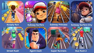 Kooply Run,Subway Surfers,Subway Princes,Subway Surfers City,Agent Dash,Super Runners,Bus Rush 2 screenshot 4