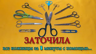 ✂️ Наточить НОЖНИЦЫ быстро ✂️