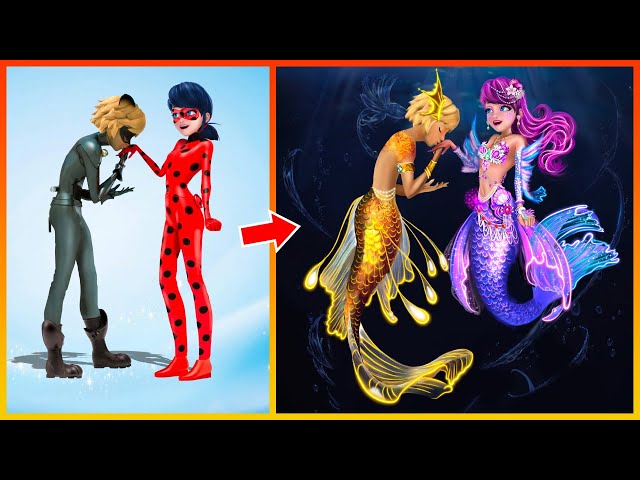 Miraculous Ladybug Glow Up Into Mermaid Princess - Miraculous Transformation | Fashion Wow class=