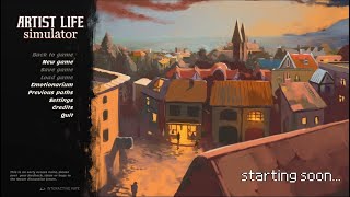 Artist Life Simulator | Steam (beginning gameplay)