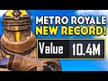 My new loot record on metro royale