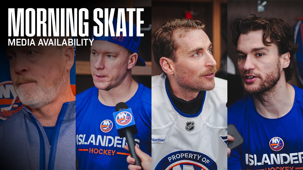 New York Islanders Morning Skate Availability | NYI vs NYR