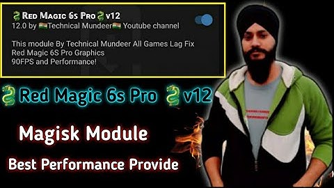 Red Magic 6s Pro v12 Magisk Module || Best Performance || 90 Fps Support || Best SoundEffects