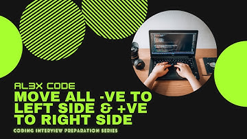 Move all negative element to one side of array | 3 easy approach O(n) | Al3XCODE
