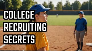 SOFTBALL Recruiting Secrets from a College Insider