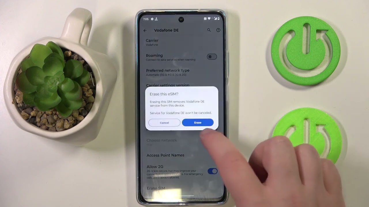 MOTOROLA Moto G75 5G – Cara Menghapus eSIM