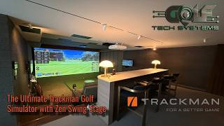 Trackman Golf Simulator Installation with Zen Swing Stage, drop down Cinema Screen and Hidden Darts! Information