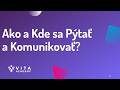Elearning Platforma VITA (Virtual IT Academy) - Ako a Kde sa Pýtať a Komunikovať? Kde Klásť Otázky?