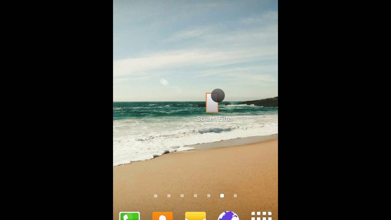 Screen filter.  Brightness less - and plus+