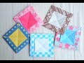 【実用使い】折り紙１枚、折るだけで可愛いミニコースター