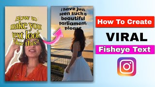 Fisheye text effect after effects | Fisheye Text Capcut | Fisheye Text Font Reels Editing screenshot 1