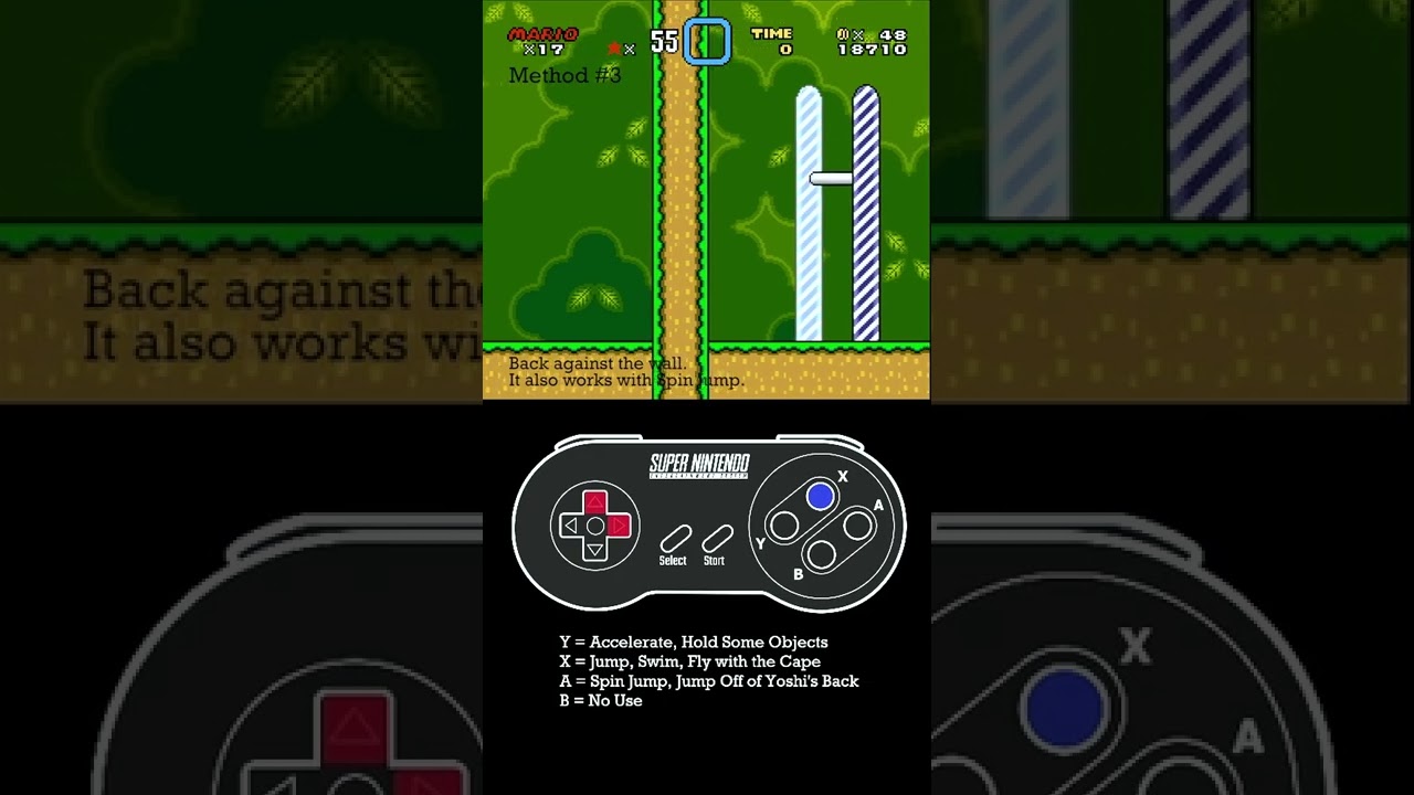 Mario Kaizo Tips - The Spring Jump (method #3) | SMW Kaizo: Learn 2 Kaizo | NeXuS15 | 