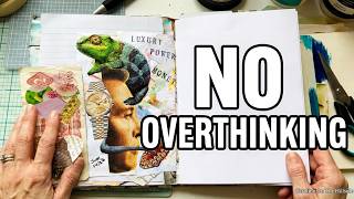 No Overthinking: Easy Minimalist Collage with Magazine Scraps