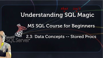 SQL Server Basic Concepts -- Intro to Stored Procedures, Parameters, Error Handling.