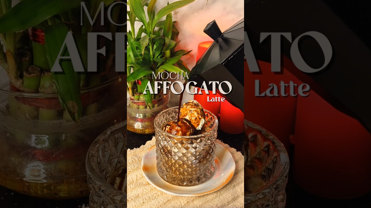 Mocha Affogato Latte 🤎 #coffee #coffeeshorts