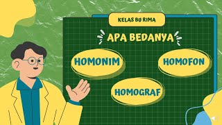 APA BEDANYA HOMONIM, HOMOGRAF, DAN HOMOFON