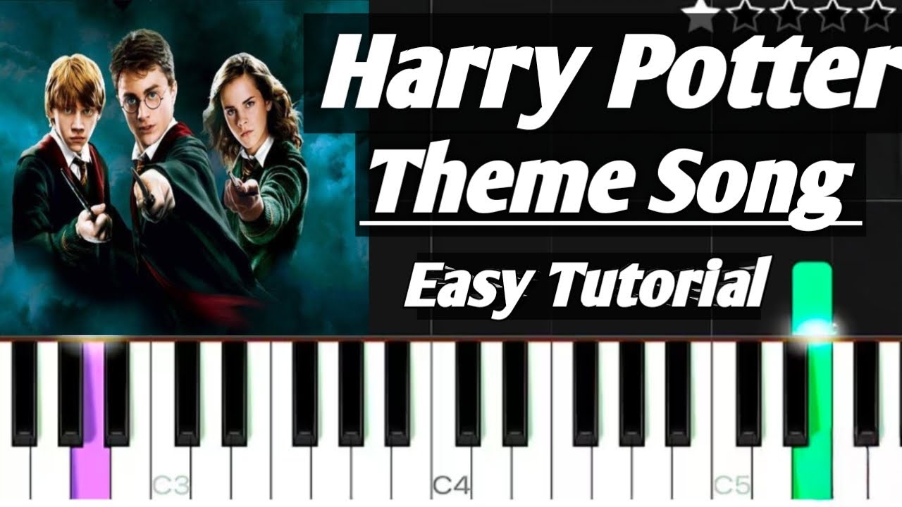 Hedwig's Theme__Harry Potter Easy Piano Tutorial for Beginners step by step