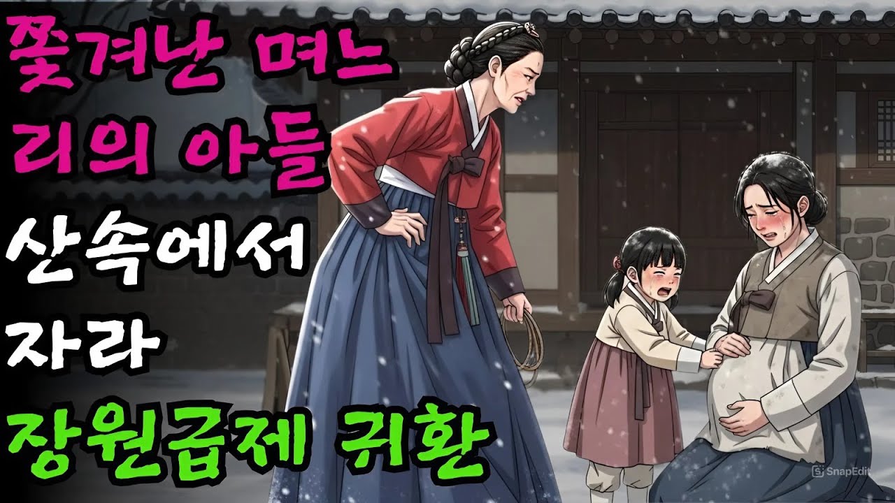 아들 못 낳는다고 내쫓긴 며느리가 산속에서 낳은 아이가 장원급제하여 돌아온 통쾌한 사연 | 야담 민담 전설 옛날이야기