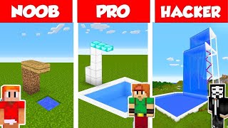PARC AQUATIQUE NOOB VS PARC AQUATIQUE PRO VS HACKER MINECRAFT !! Noob vs Pro Minecraft
