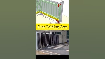 Slide Folding Gate!! | Mechanical Mechanism| #chairidesign #technology #engineering #3danimation