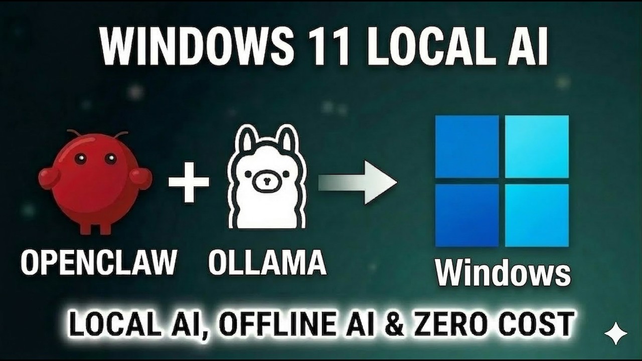 Install OpenClaw With Ollama on Windows 11 | Zero Cost Local AI ...