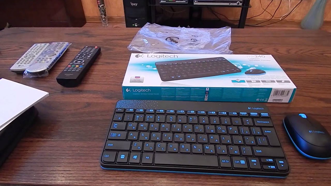 Комплект клавиатура+мышь Logitech