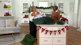 Bethlehem Lights Single or Double Wreath Storage Bags on QVC