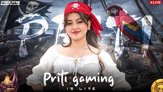 ๐ดFree Fire Live with Pritigaming | Rank Push & Playing With SUBS #freefire #shortsfeed #shorts #live
