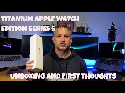 Australia Apple Watch Edition Series 6 Unboxing. Titanium 44mm Case