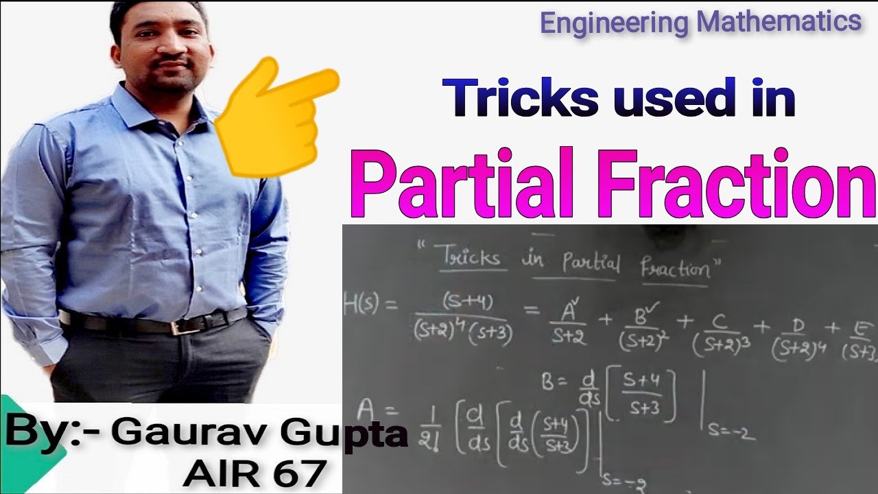 How to Solve Partial Fractions|TRICKS|GATE Previous Year| CONTROL SYSTEM|ENGINEERING MATHEMATICS