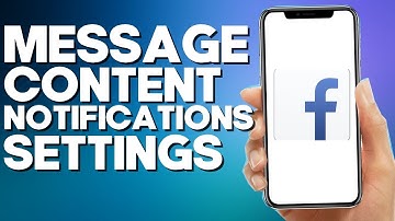 How to Find Message Content Notifications Settings on Facebook Lite App