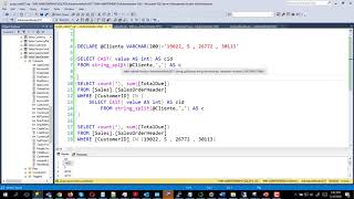 027 - Querying Data with Transact-SQL   -  STRING_SPLIT