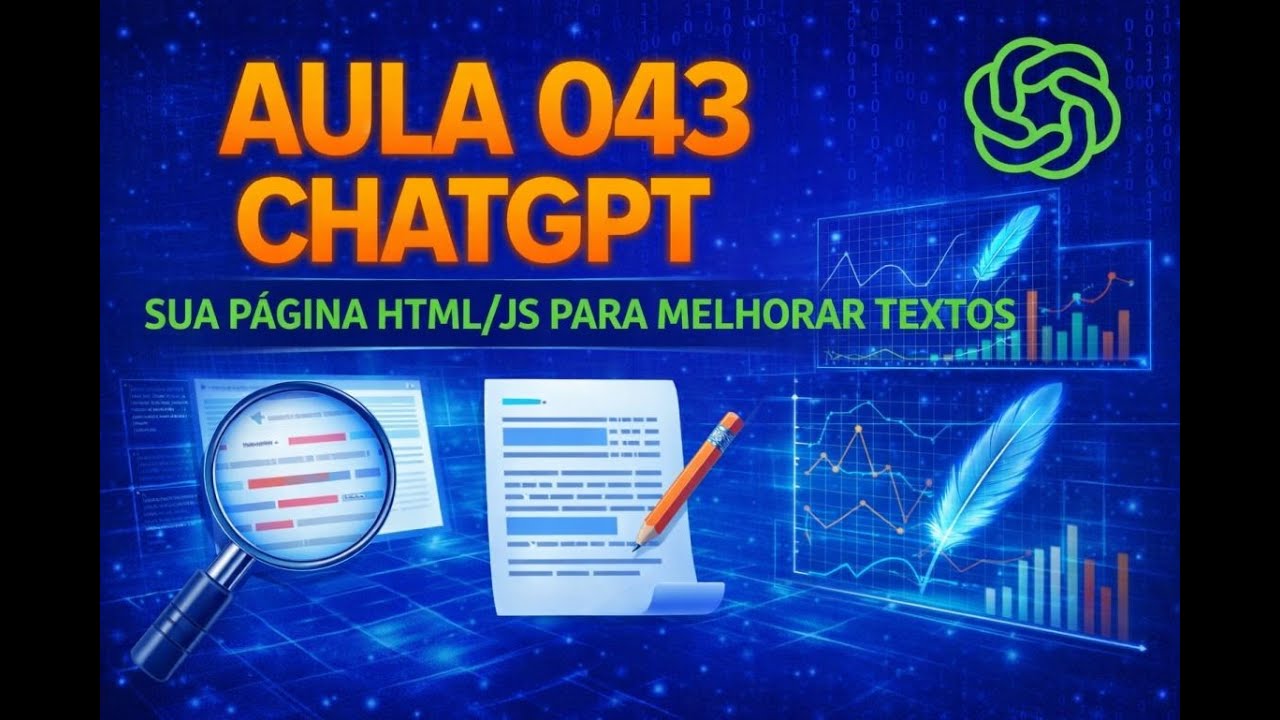 Curso de ChatGPT 043 - Página HTML para melhoria de texto